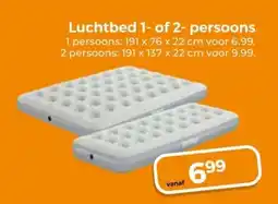 Trekpleister Luchtbed 1- of 2-persoons aanbieding