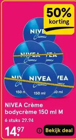 Etos NIVEA Crème bodycrème 150 ml M aanbieding