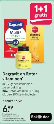 Etos Dagravit en Roter vitaminen aanbieding