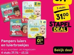 Etos Pampers luiers en luierbroekjes aanbieding