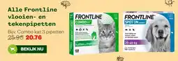 Welkoop Alle Frontline vlooien- en tekenpipetten aanbieding