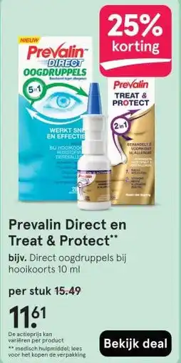 Etos Prevalin Direct en Treat & Protect aanbieding