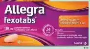 Etos Allegra Fexotabs fexofenadine hydrochloride hooikoortstabletten aanbieding