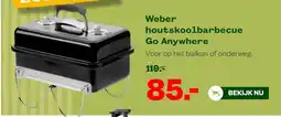 Welkoop Weber houtskoolbarbecue Go Anywhere aanbieding