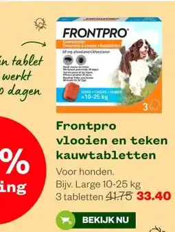 Welkoop Frontpro vlooien en teken kauwtabletten aanbieding