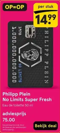 Etos Philipp Plein No Limits Super Fresh aanbieding