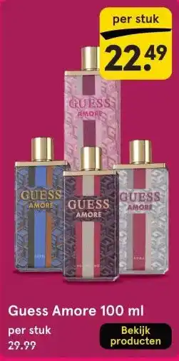Etos Guess Amore 100 ml aanbieding