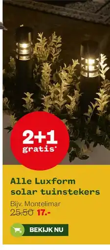 Welkoop Alle Luxform solar tuinstekers aanbieding