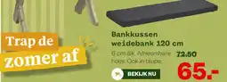 Welkoop Bankkussen weidebank 120 cm aanbieding