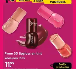 Etos Fwee 3D lipgloss en tint aanbieding