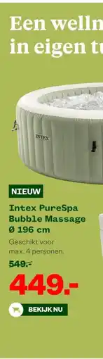 Welkoop Intex PureSpa Bubble Massage Ø 196 cm aanbieding