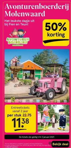 Etos Avonturenboerderij Molenwaard aanbieding