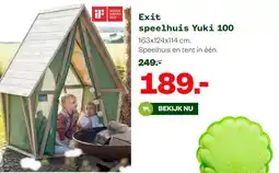 Welkoop Exit speelhuis Yuki 100 aanbieding