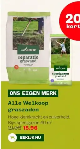 Welkoop Alle Welkoop graszaden aanbieding