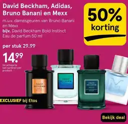 Etos David Beckham, Adidas, Bruno Banani en Mexx aanbieding