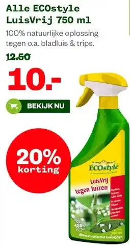 Welkoop Alle ECOstyle Luisvrij 750 ml aanbieding