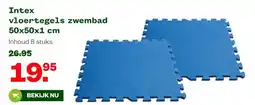 Welkoop Intex vloertegels zwembad 50x50x1 cm aanbieding