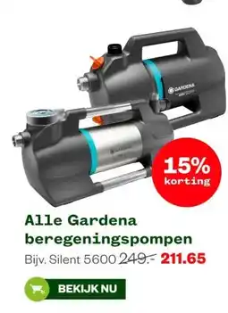 Welkoop Alle Gardena beregeningspompen aanbieding