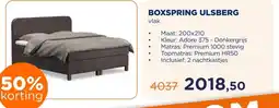 TotaalBED BOXSPRING ULSBERG aanbieding