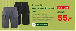 Welkoop Størvik korte werkbroek Job aanbieding