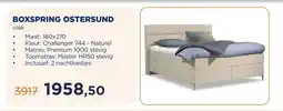 TotaalBED BOXSPRING OSTERSUND aanbieding
