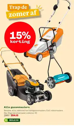 Welkoop Alle gazonmaaiers aanbieding