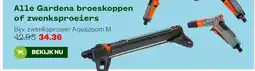Welkoop Alle Gardena broeskoppen of zwenksproeiers aanbieding