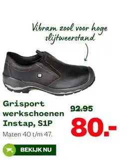 Welkoop Grisport werkschoenen Instap, S1P aanbieding