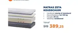 TotaalBED Matras Zeta koudschuim | 70 x 200 cm | Stevig aanbieding