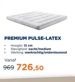 TotaalBED Topmatras Premium pulse-latex | 140 x 200 cm aanbieding