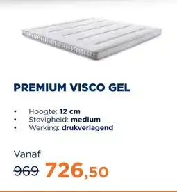 TotaalBED Topmatras Premium visco gel | 140 x 200 cm aanbieding