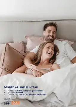 TotaalBED Dekbed Ariane 100% dons | enkel aanbieding