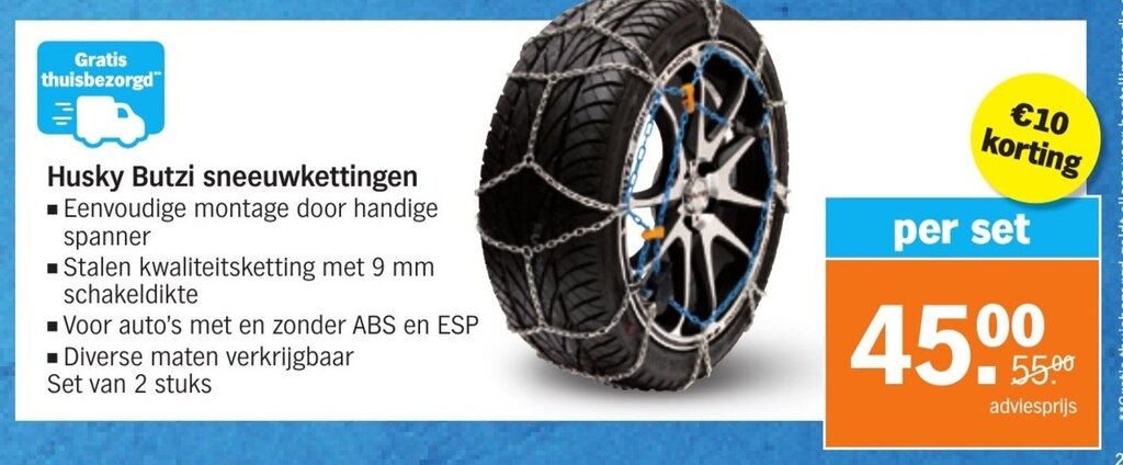 Sumex Husky Advance Chaînes à Neige Manuelles 9mm Taille 140 - Performance Et Fiabilité Sur Route Enneigée