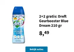 Plein.nl 2+2 gratis: Dreft Geurbooster Blue Dream 210 gr aanbieding