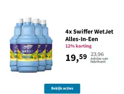 Plein.nl 4x Swiffer WetJet Alles-In-Een aanbieding