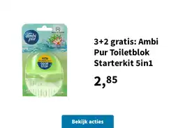 Plein.nl 3+2 gratis: Ambi Pur Toiletblok Starterkit 5in1 aanbieding