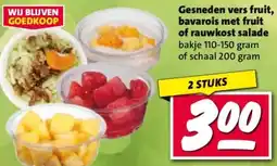 Nettorama Gesneden vers fruit, bavarois met fruit of rauwkost salade aanbieding