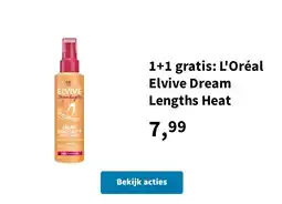 Plein.nl 1+1 gratis: L'Oréal Elvive Dream Lengths Heat aanbieding