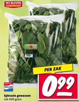 Nettorama Spinazie gewassen aanbieding