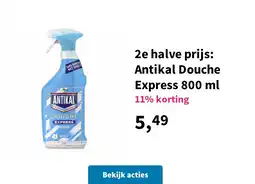 Plein.nl 2e halve prijs: Antikal Douche Express 800 ml aanbieding