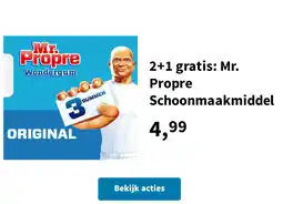 Plein.nl 2+1 gratis: Mr. Propre Schoonmaakmiddel aanbieding