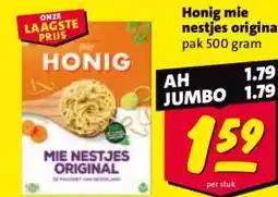 Nettorama Honig mie nestjes original aanbieding