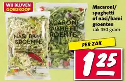 Nettorama Macaroni/ spaghetti of nasi/bami groenten aanbieding