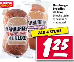 Nettorama Hamburger broodjes de luxe aanbieding
