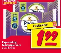 Nettorama Page vochtig toiletpapier care aanbieding