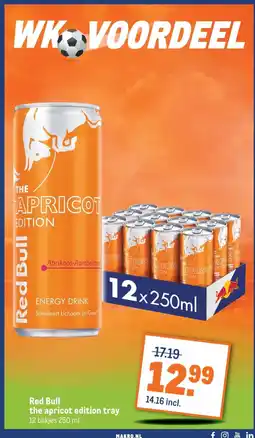 Makro Red Bull the apricot edition tray aanbieding
