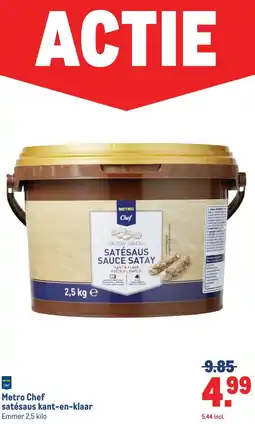 Makro Metro Chef satésaus kant-en-klaar aanbieding