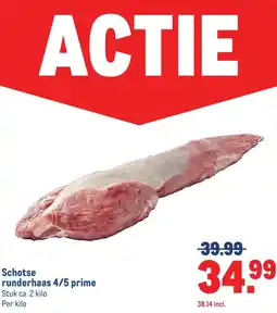 Makro Schotse runderhaas 4/5 prime aanbieding