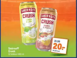 Makro Smirnoff Crush aanbieding