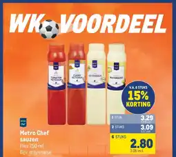 Makro Metro Chef sauzen aanbieding